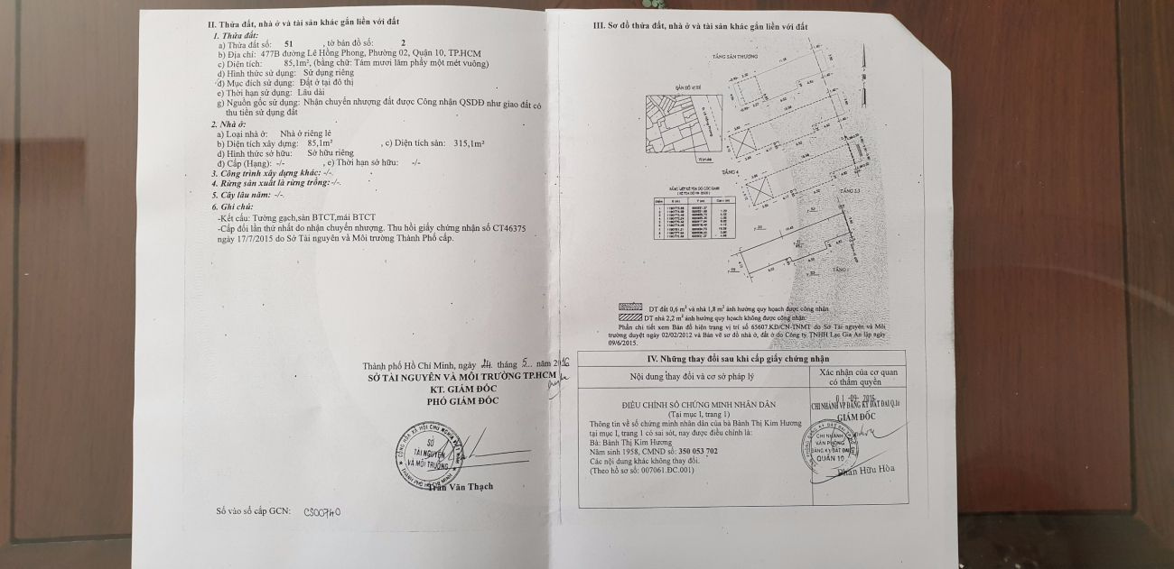 Bán nhà 477-477A-477B Lê Hồng Phong Phường Vườn Lài - Hinh 5