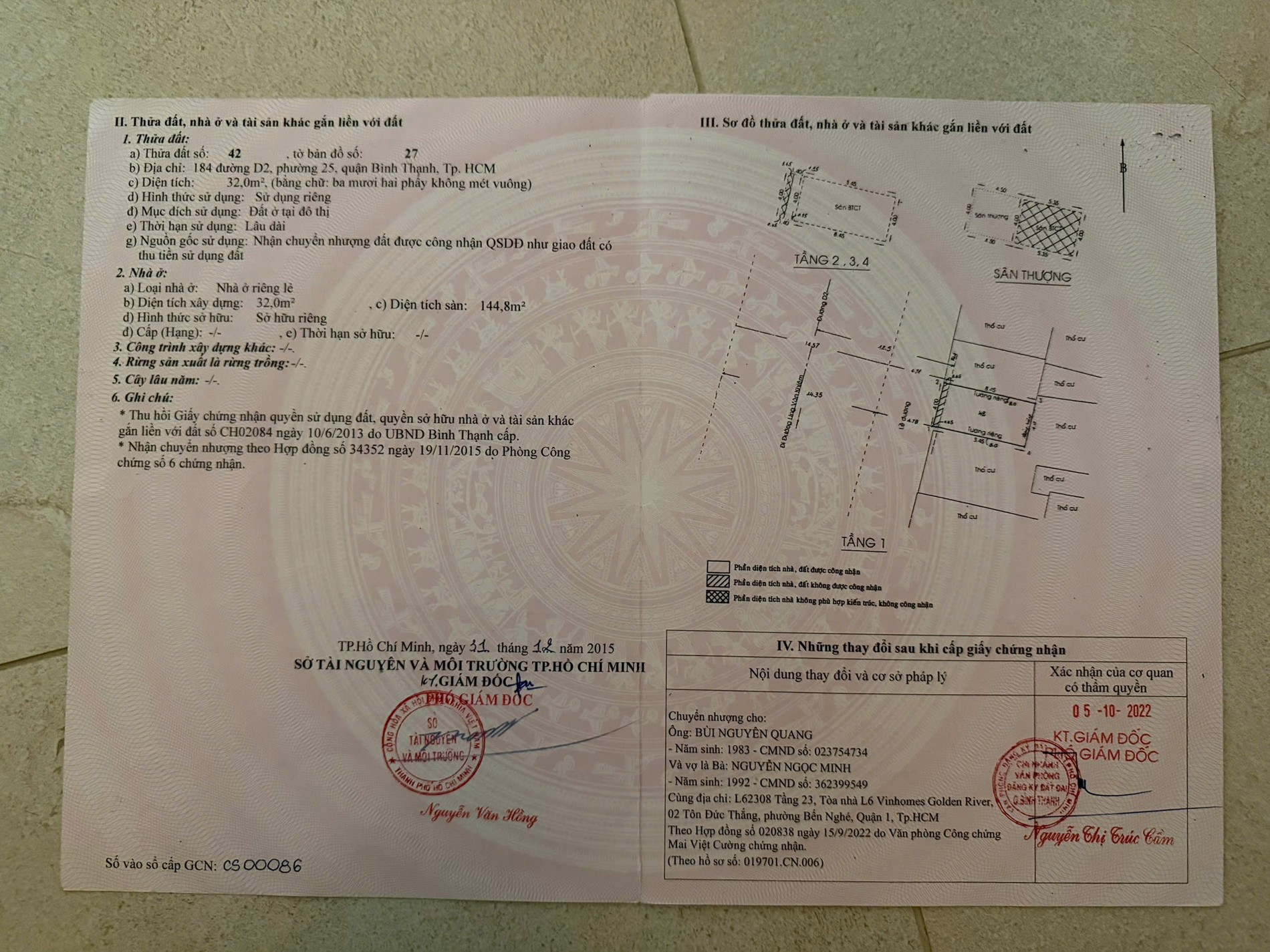 Bán nhà 184 Nguyễn Gia Trí Phường Thạnh Mỹ Tây - Hinh 1