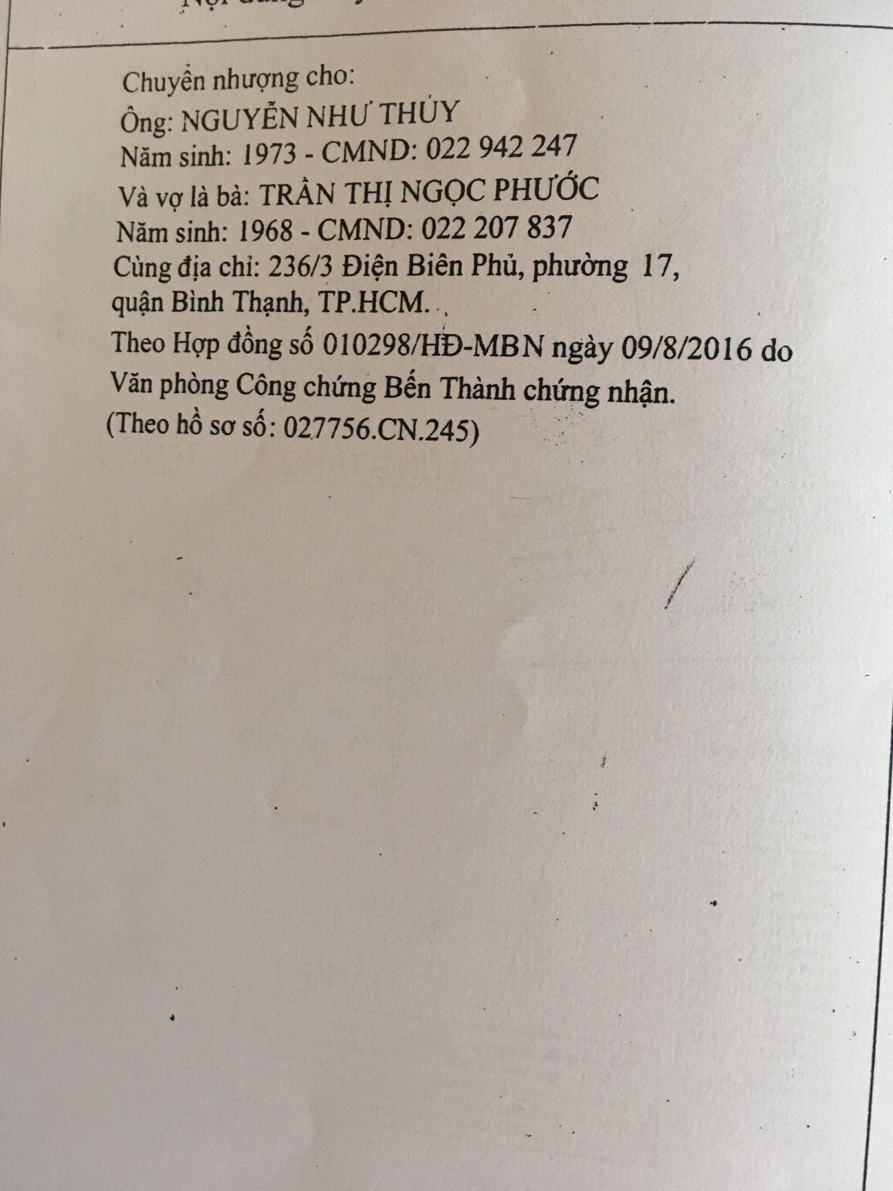 Bán nhà 236/3 Điện Biên Phủ Phường Gia Định - Hinh 9