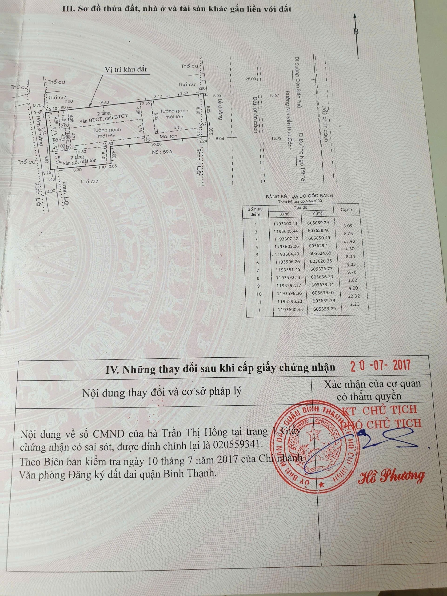 Bán nhà 61 Nguyễn Hữu Cảnh Phường Thạnh Mỹ Tây - Hinh 1