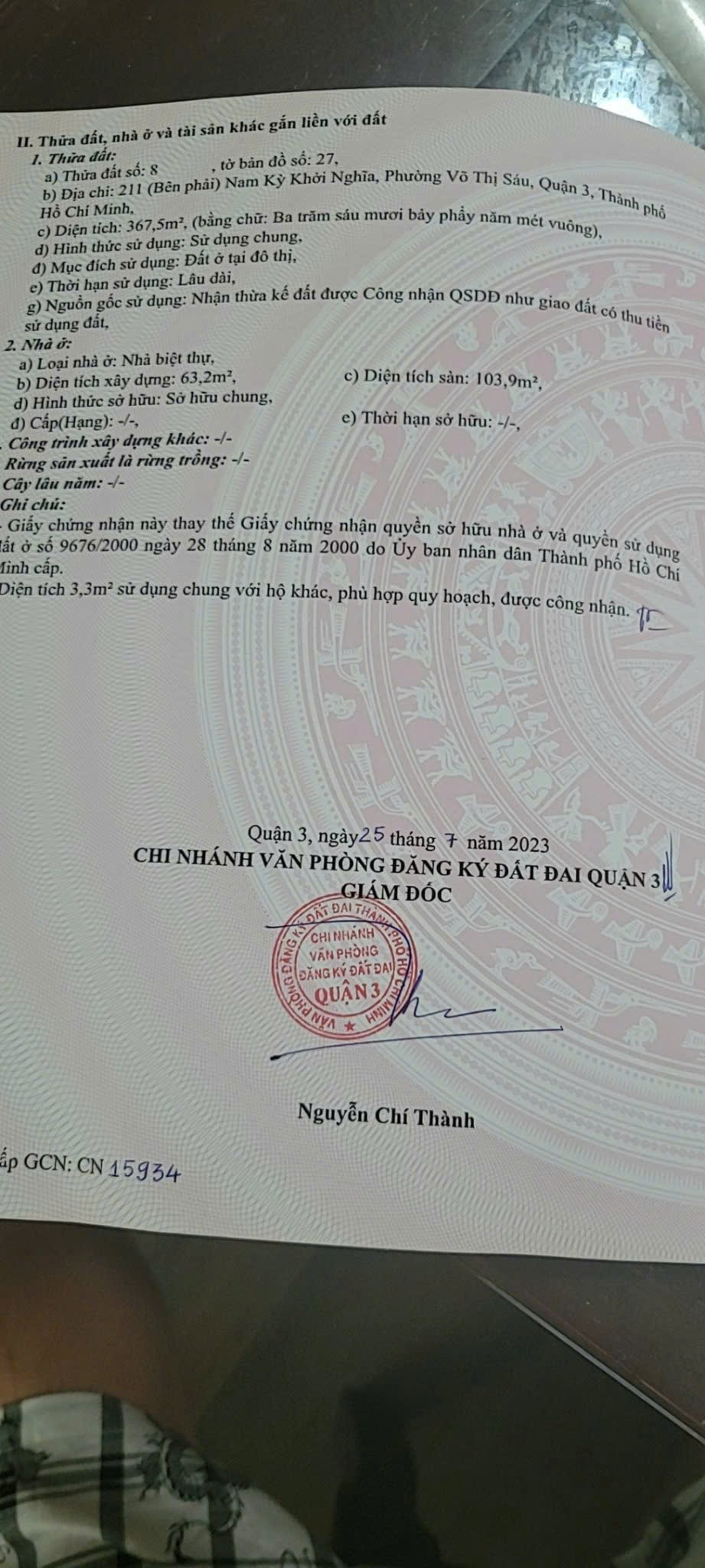 Bán nhà 211A Nam Kỳ Khởi Nghĩa Phường Xuân Hòa - Hinh 3