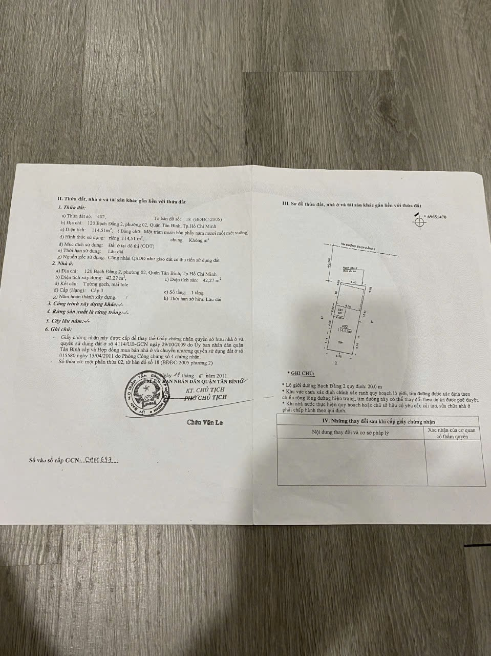 Bán nhà 120 Bạch Đằng Phường Tân Sơn Hòa - Hinh 3