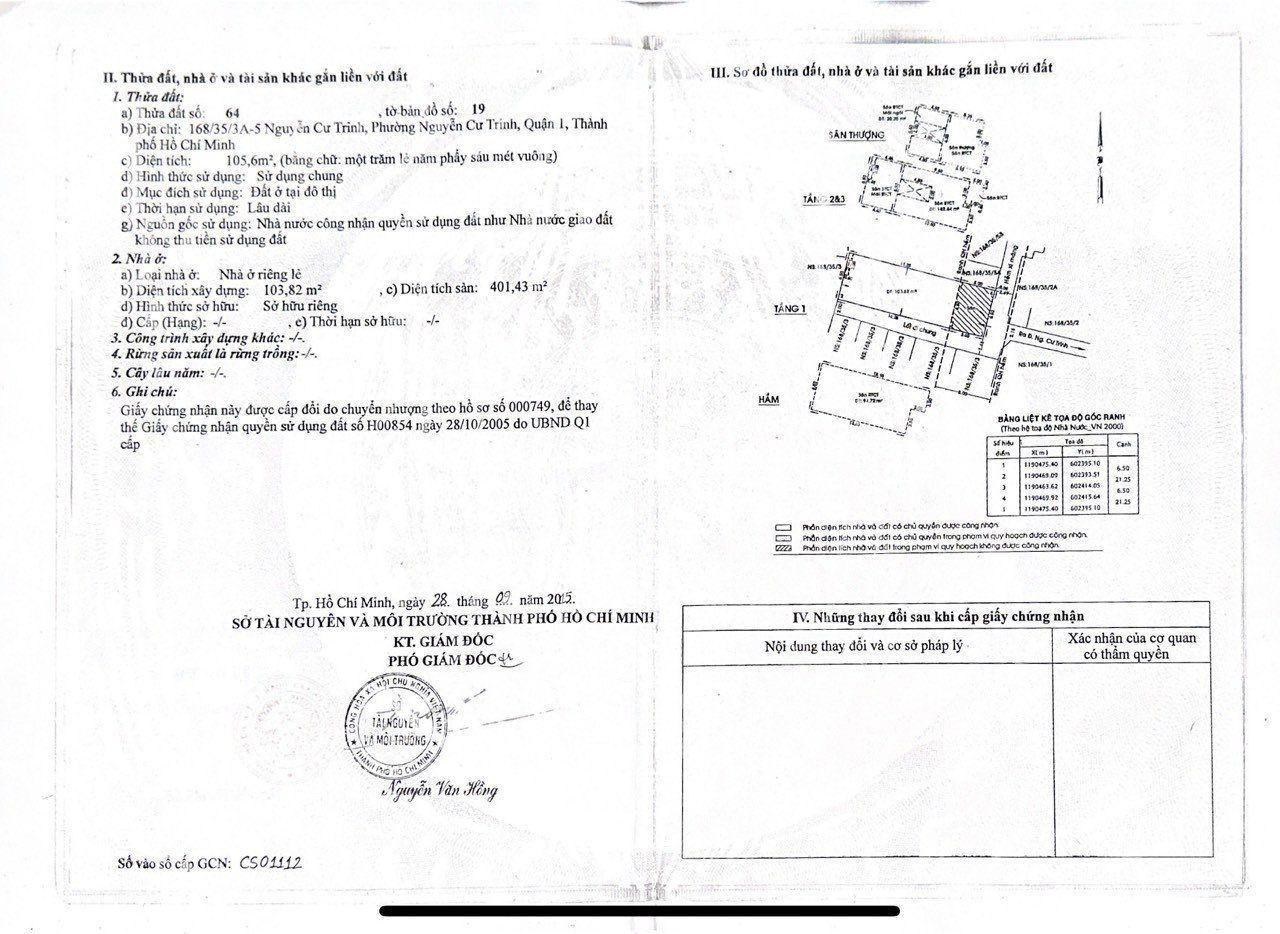 Bán nhà 168/35/3A-5 Nguyễn Cư Trinh Phường Cầu Ông Lãnh - Hinh 14