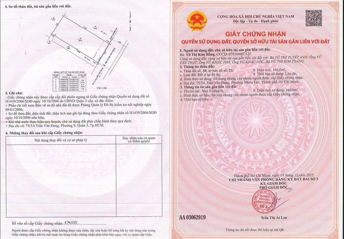 Bán nhà 75/5A Trần Văn Đang Phường Nhiêu Lộc - Hinh 8