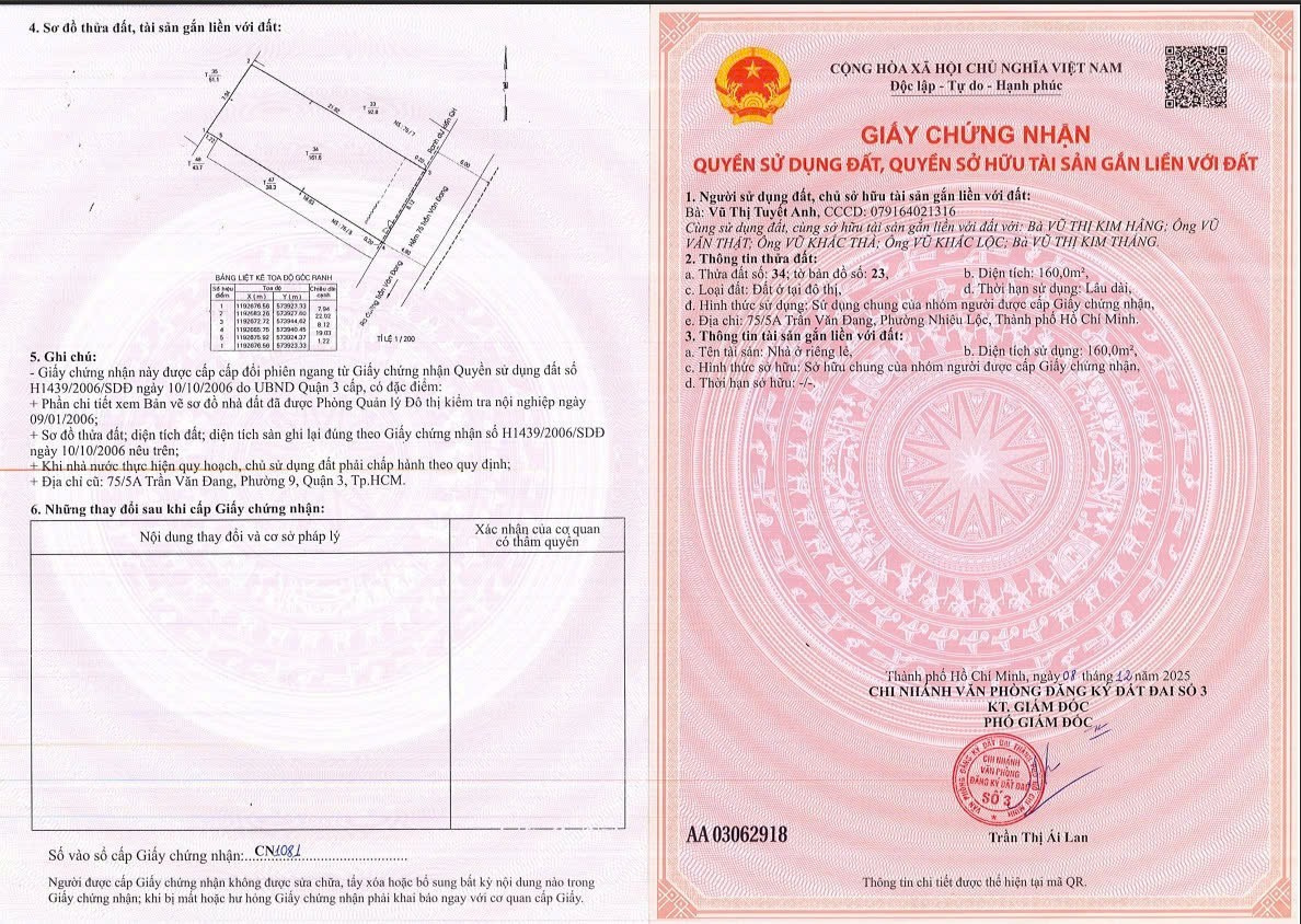 Bán nhà 75/5A Trần Văn Đang Phường Nhiêu Lộc - Hinh 9