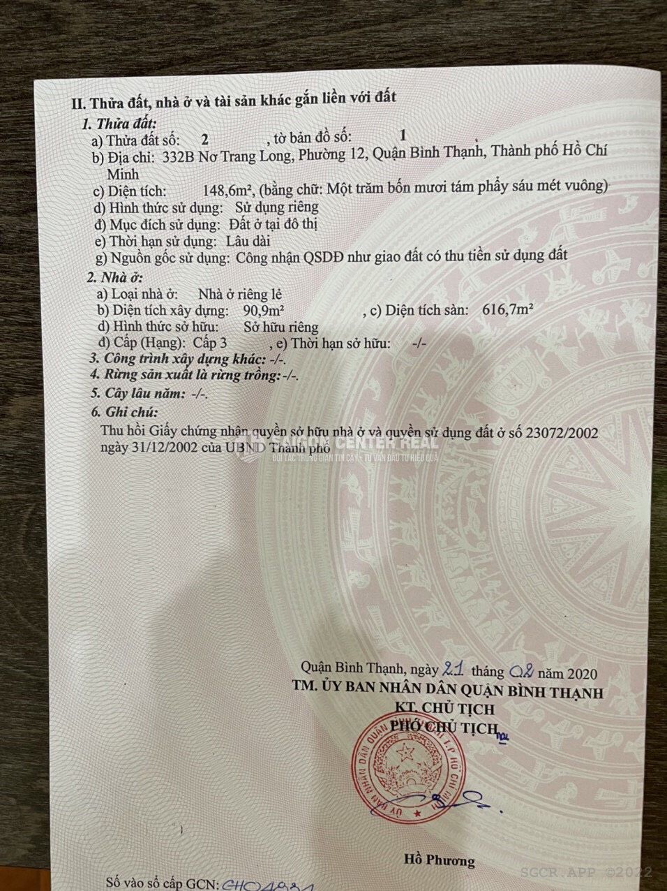 Bán nhà 332B Nơ Trang Long Phường Bình Thạnh - Hinh 2