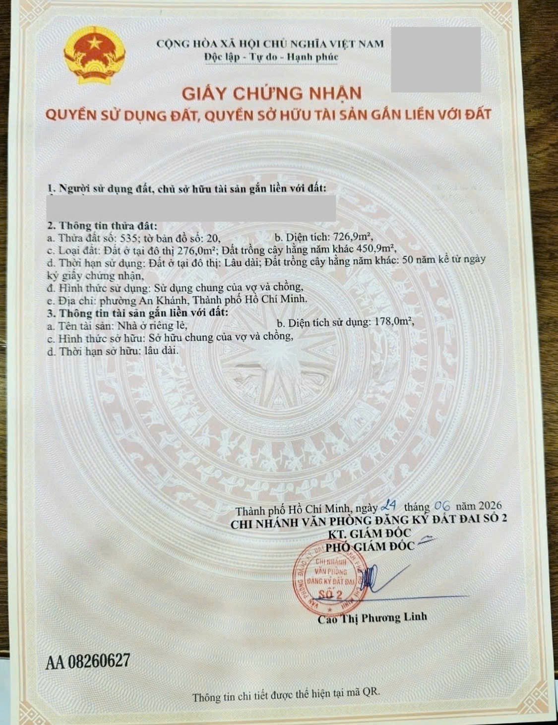 Bán nhà 12-12AThửa: 35Tờ: 202002 Số 12 Phường An Khánh - Hinh 3