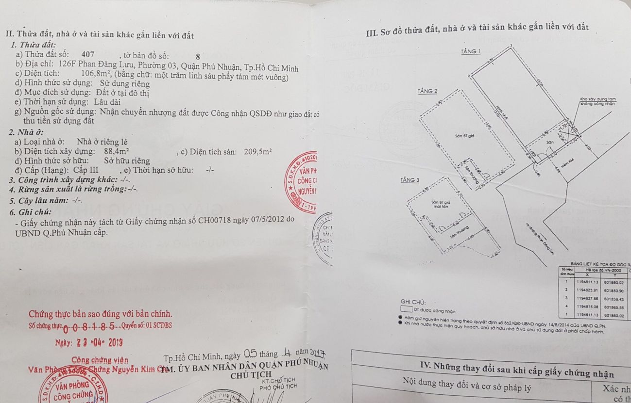 Bán nhà 126F Phan Đăng Lưu Phường Đức Nhuận - Hinh 3