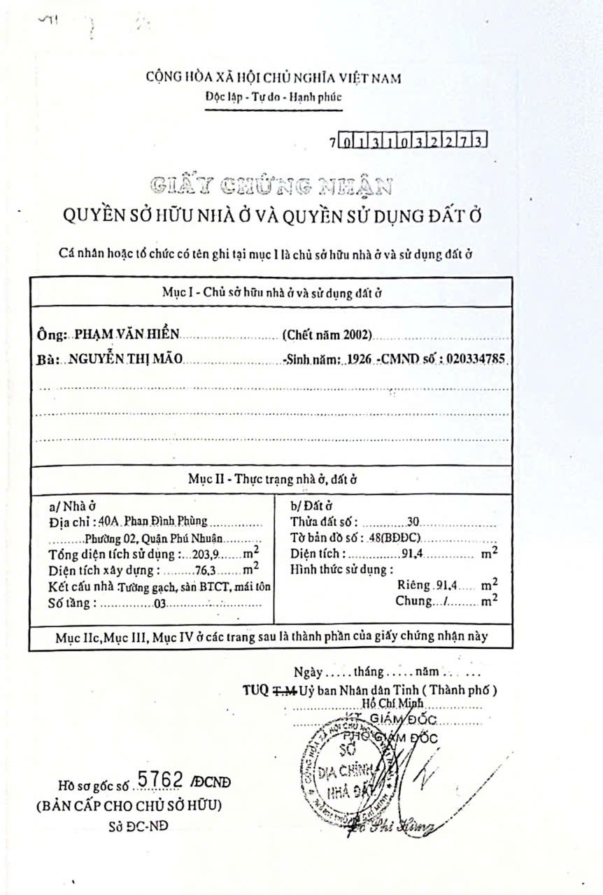 Bán nhà 40A Phan Đình Phùng Phường Cầu Kiệu - Hinh 2