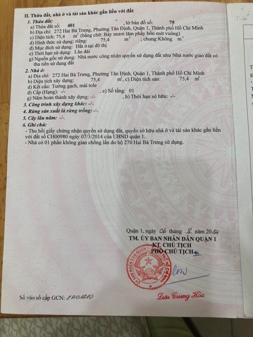 Bán nhà 270-272 Hai Bà Trưng Phường Tân Định - Hinh 9