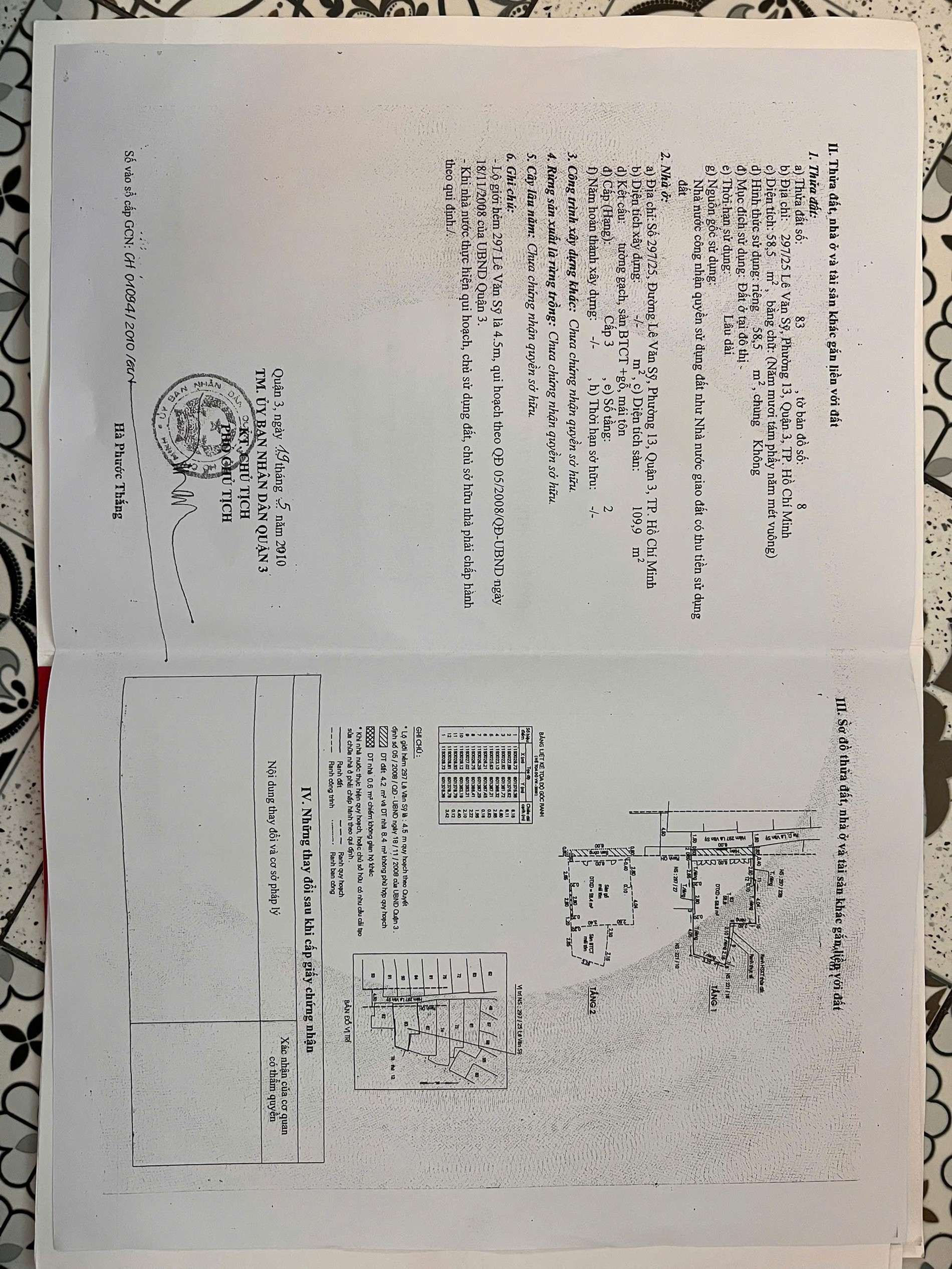 Bán nhà 297/25 Lê Văn Sỹ Quận 3 - Hinh 3