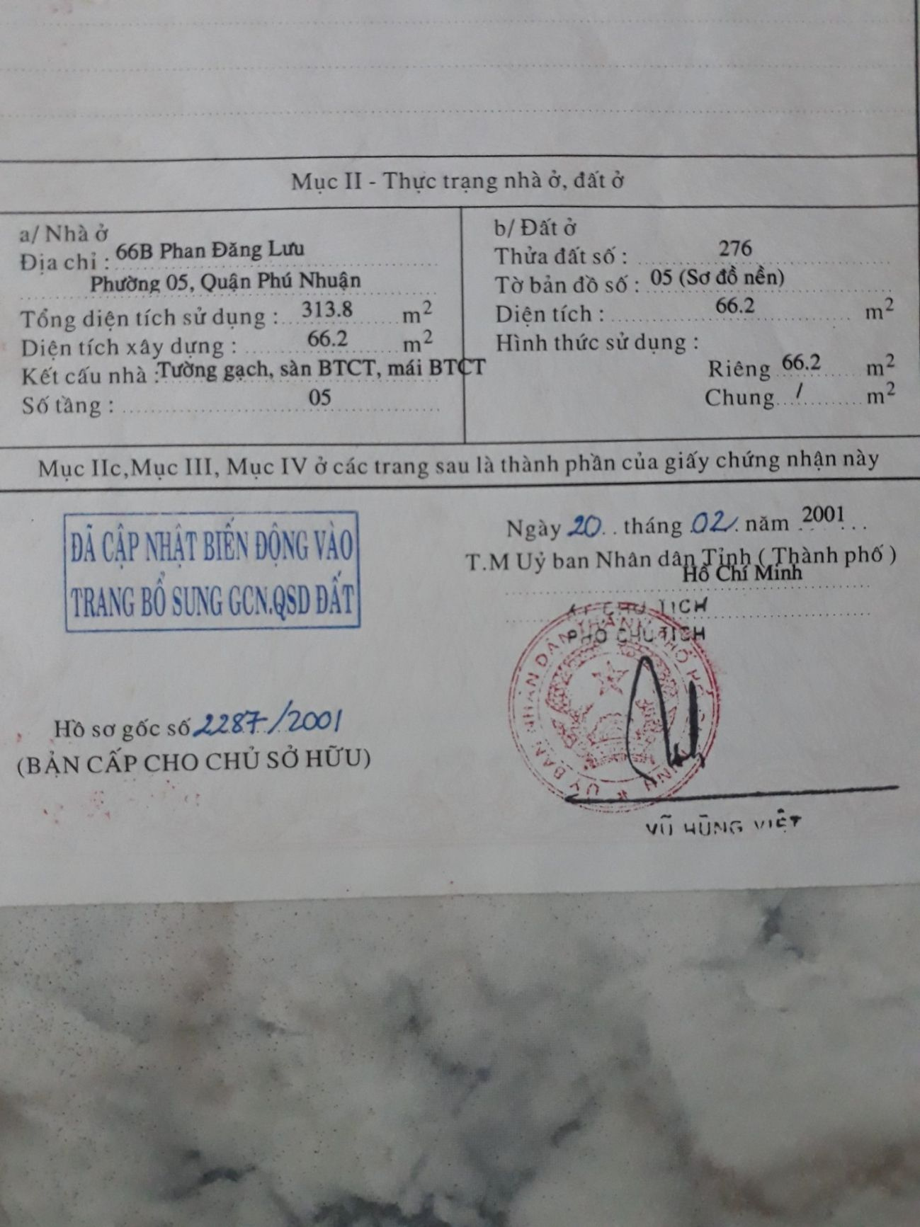 Bán nhà 66B Phan Đăng Lưu Phường Đức Nhuận - Hinh 3