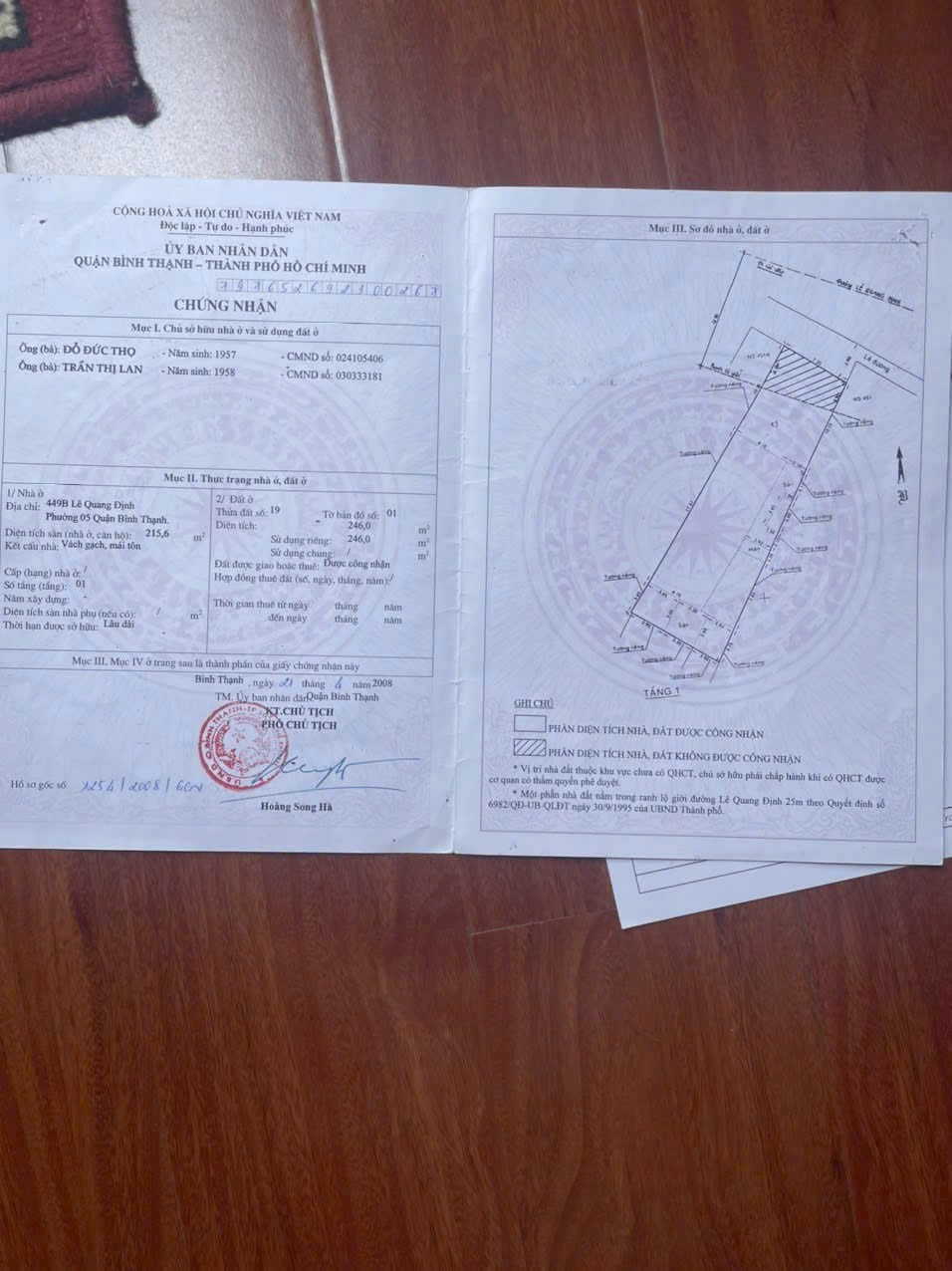 Bán nhà 449BThửa: 19Tờ: 01 Lê Quang Định Phường Bình Lợi Trung - Hinh 6