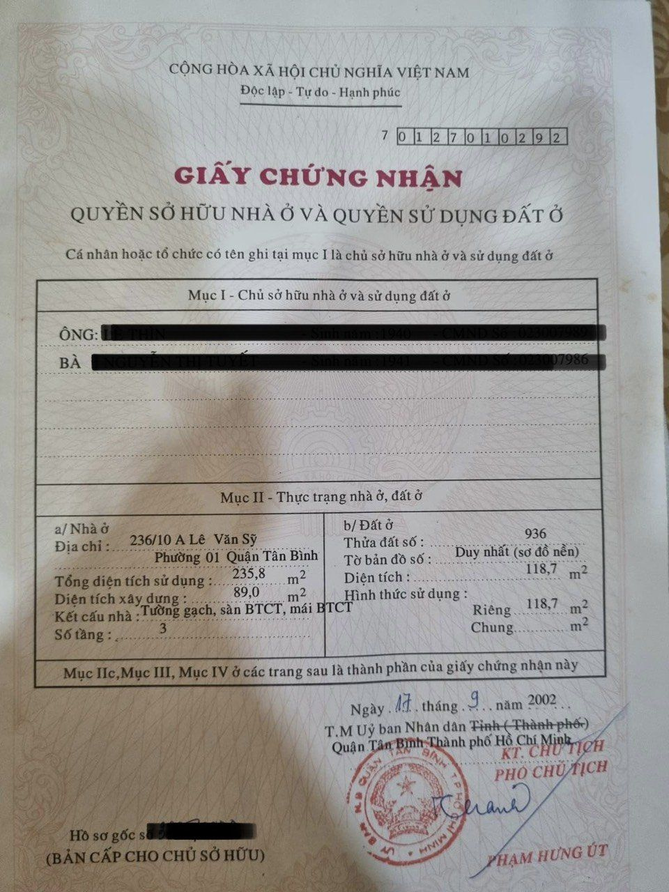 Bán nhà 68-70 Tân Canh Phường Tân Sơn Hòa - Hinh 5