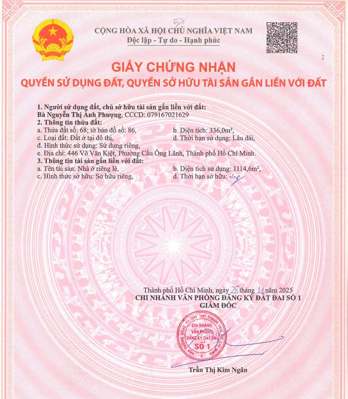 Bán nhà 446 Võ Văn Kiệt Phường Cầu Ông Lãnh - Hinh 3