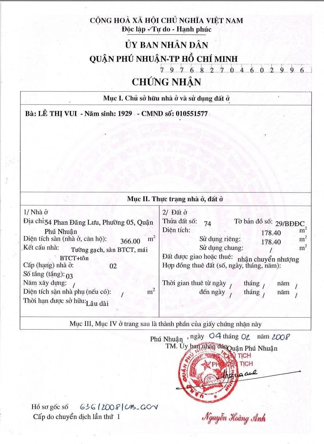 Bán nhà 54 Phan Đăng Lưu Phường Đức Nhuận - Hinh 11