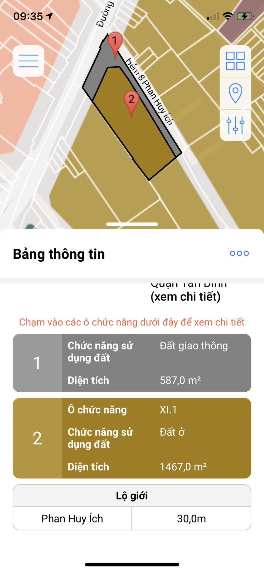 Bán nhà 8Thửa: 16Tờ: 110 Phan Huy Ích Phường Tân Bình - Hinh 3