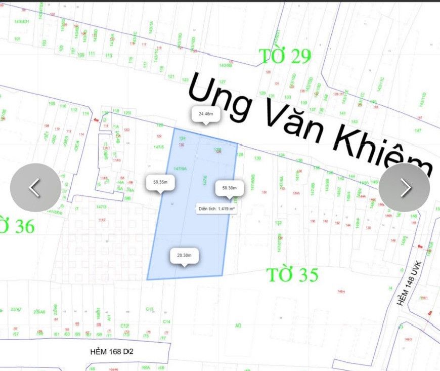 Bán nhà 124-126 Ung Văn Khiêm Phường Thạnh Mỹ Tây - Hinh 1