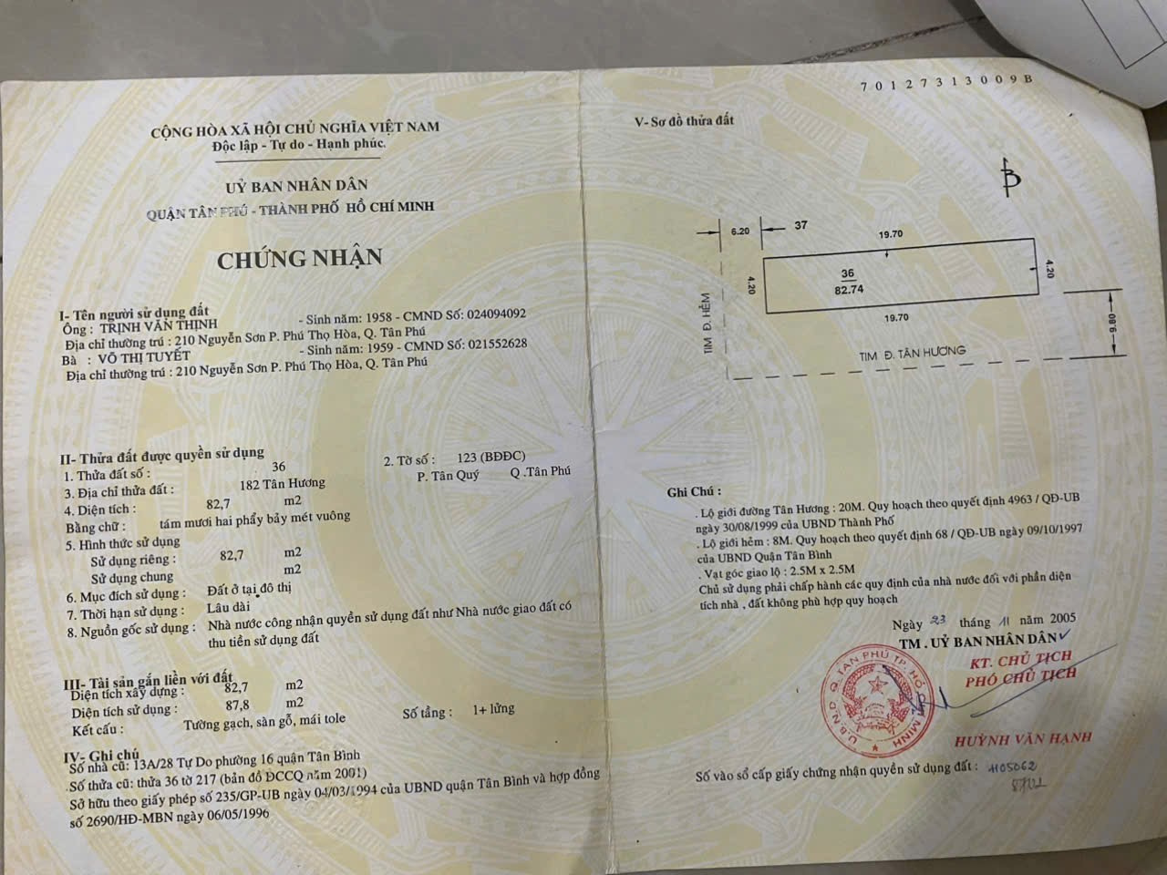 Bán nhà 182 Tân Hương Phường Phú Thọ Hòa - Hinh 5