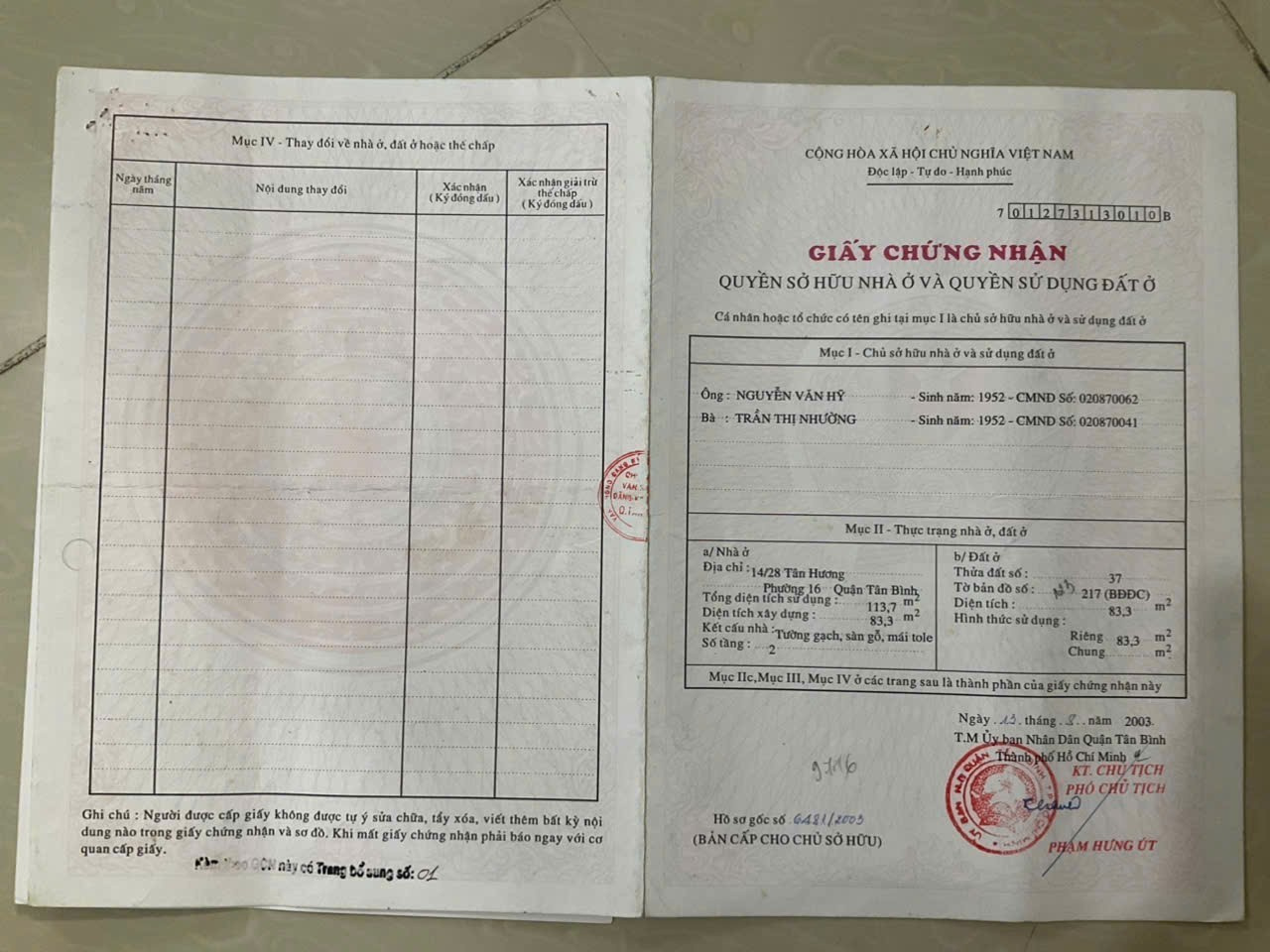 Bán nhà 182 Tân Hương Phường Phú Thọ Hòa - Hinh 7