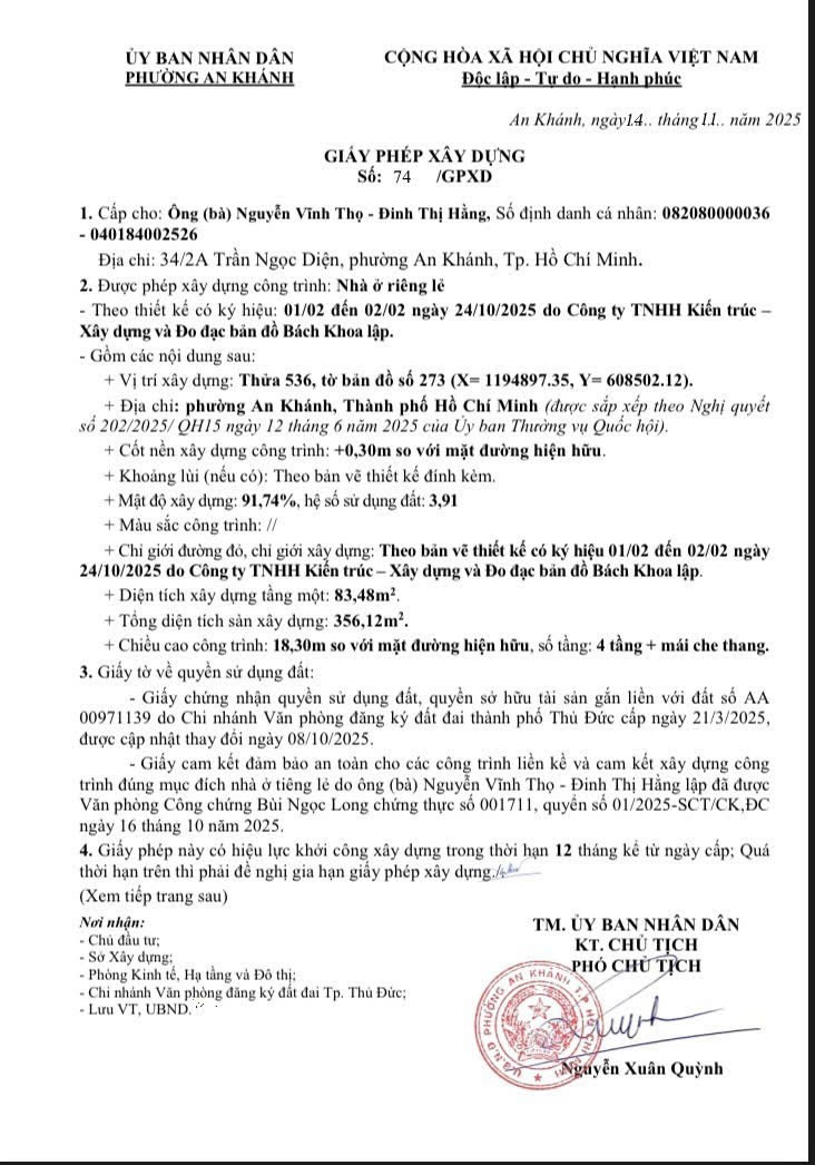 Bán nhà Thửa: 536Tờ: 273 Số 63 Phường An Khánh - Hinh 6