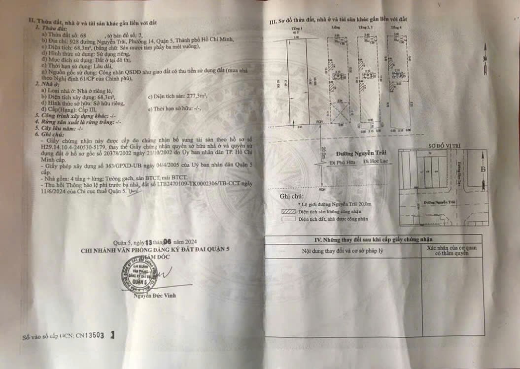 Bán nhà 928 Nguyễn Trãi Phường Chợ Lớn - Hinh 2