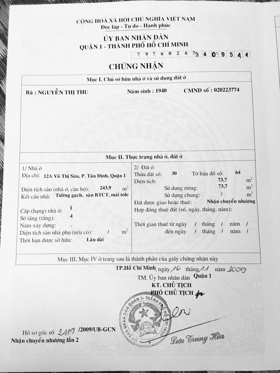 Bán nhà 12A Võ Thị Sáu Phường Tân Định - Hinh 4