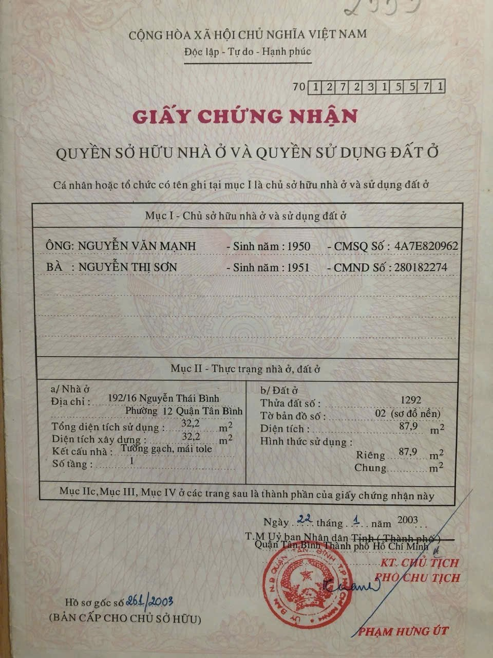Bán nhà 192/16 Nguyễn Thái Bình Phường Bảy Hiền - Hinh 2