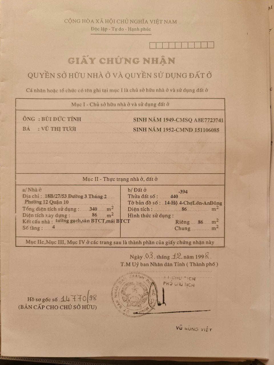 Bán nhà 105 Trần Thiện Chánh Phường Hòa Hưng - Hinh 9