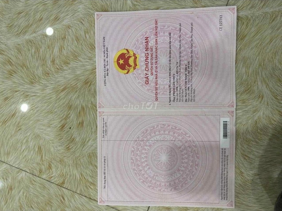 Bán nhà 14 Hà Thị Đát Phường Phú Thọ Hòa - Hinh 2
