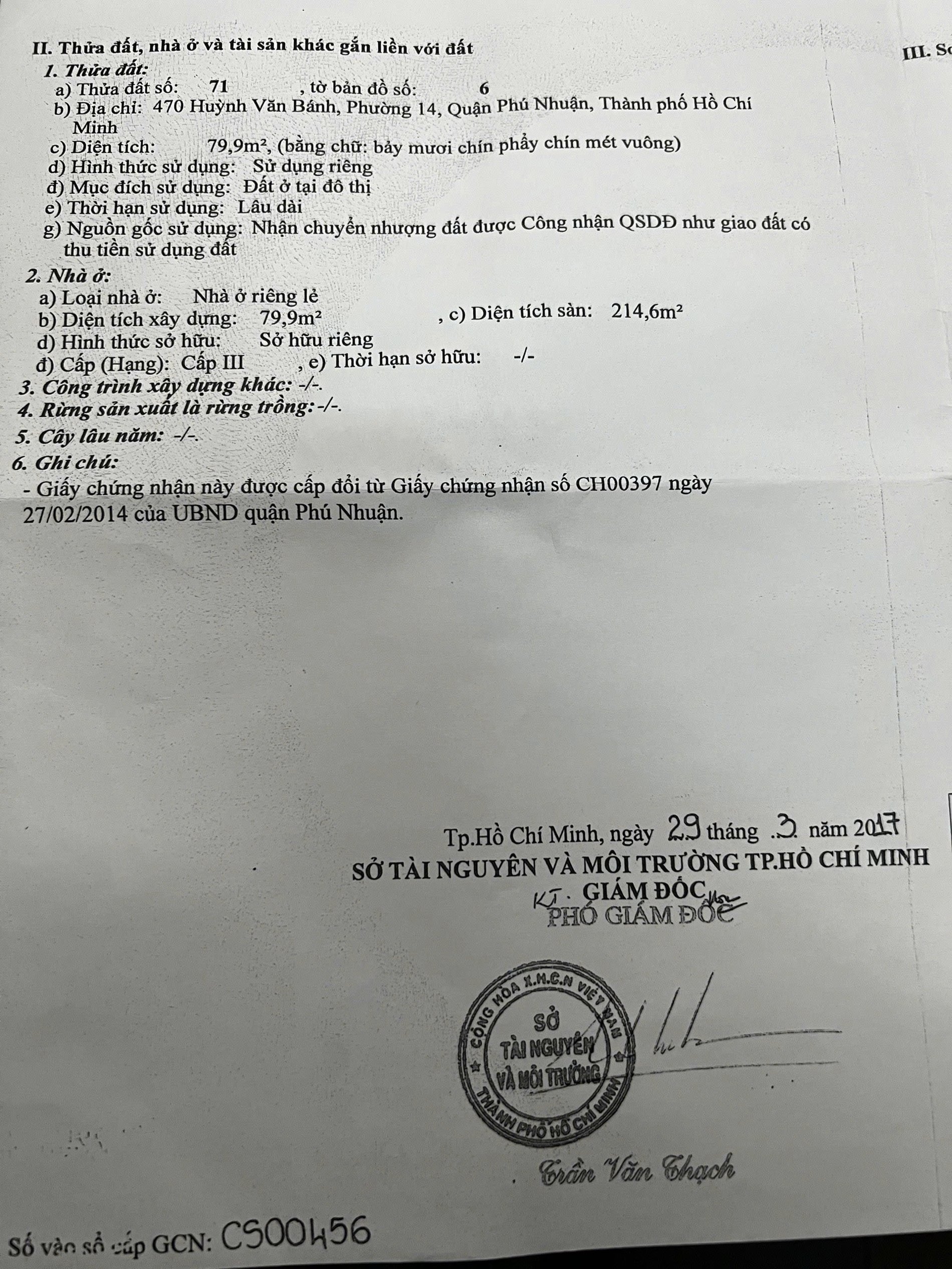 Bán Nhà 470 Huỳnh Văn Bánh Phường Phú Nhuận - Hinh 2