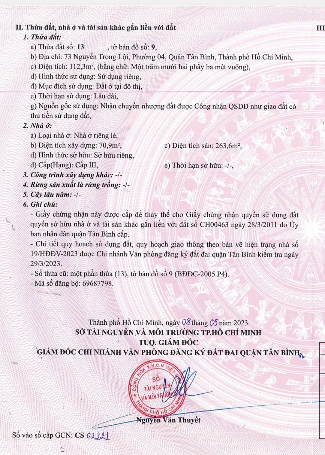 Bán nhà 73 Nguyễn Trọng Lội Phường Tân Sơn Nhất - Hinh 4
