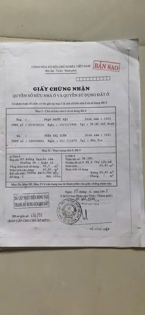 Bán Nhà 83 Nguyễn Lâm Phường Diên Hồng - Hinh 2