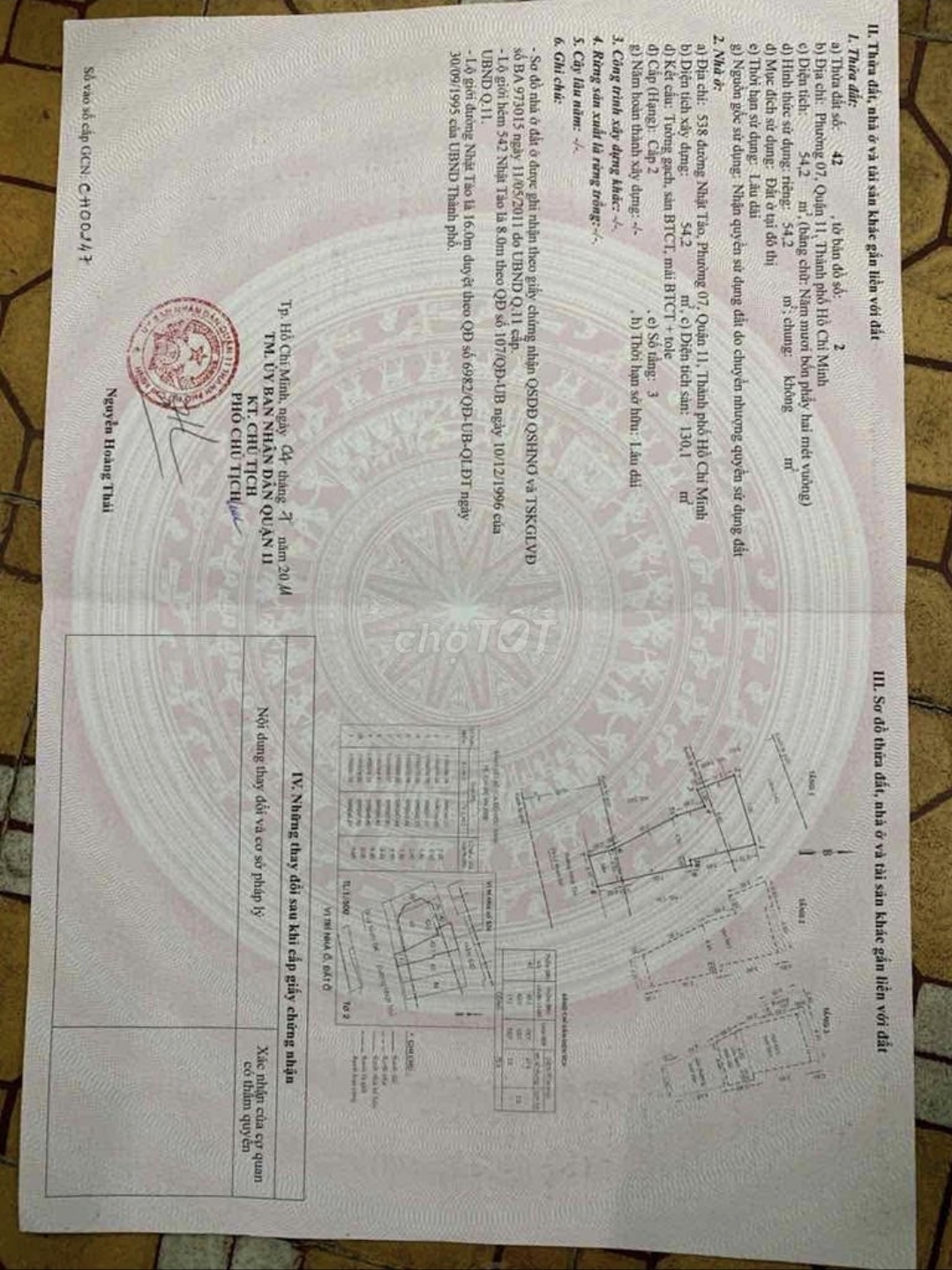 Bán nhà 538 Nhật Tảo Phường Minh Phụng - Hinh 1