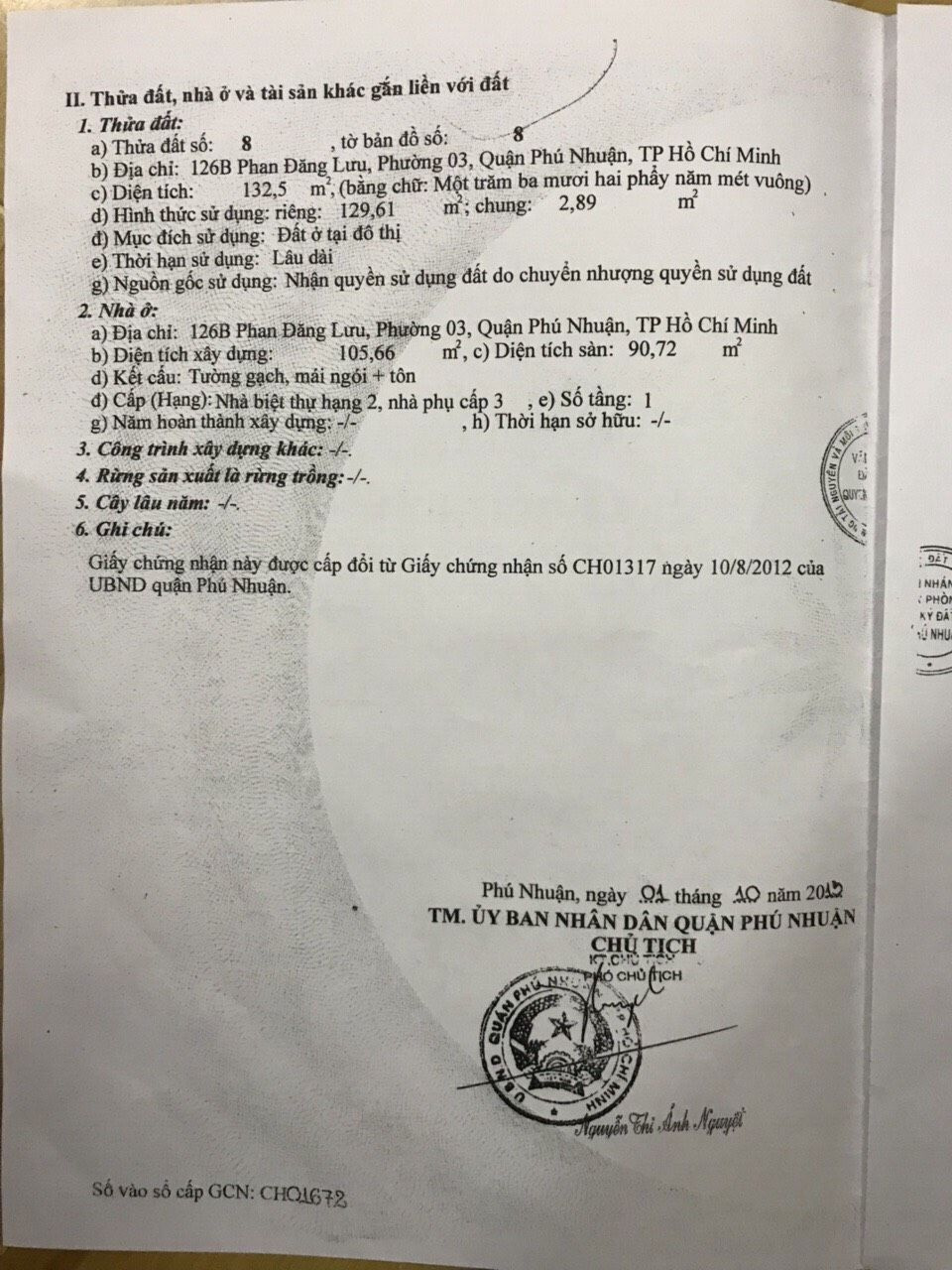 Bán nhà 126B Phan Đăng Lưu Phú Nhuận - Hinh 5
