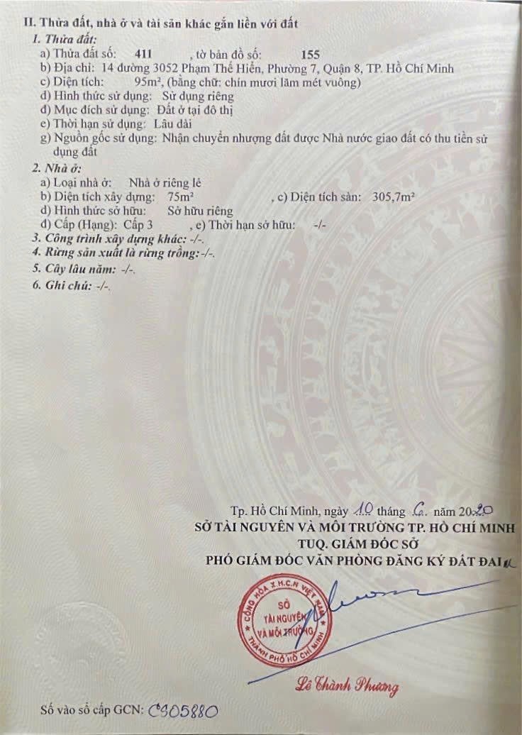 Bán nhà 14Thửa: 411Tờ: 155 Phạm Thế Hiển Phường Bình Đông - Hinh 7