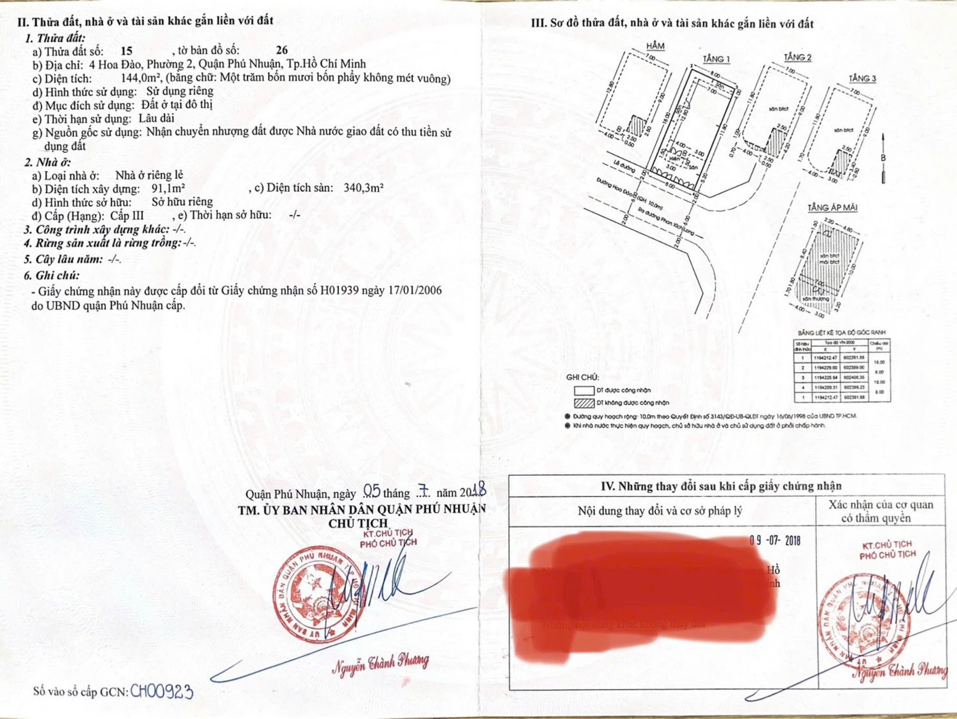 Bán nhà 2B Hoa Đào Phường Cầu Kiệu - Hinh 2