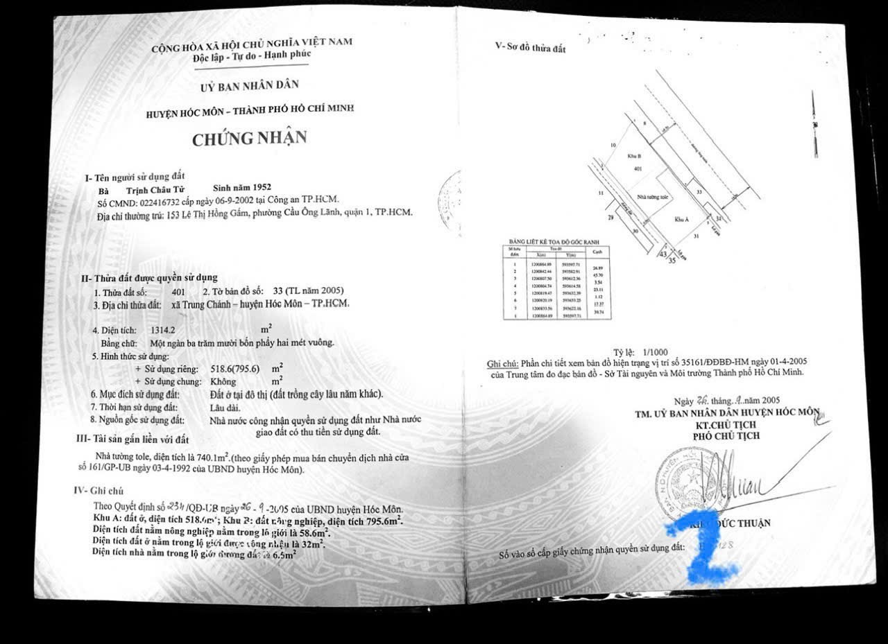 Bán nhà 154 Nguyễn Văn Thủ Phường Trung Mỹ Tây - Hinh 1