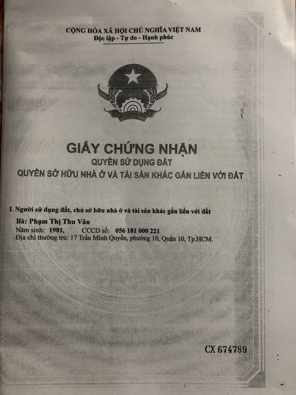 Bán nhà 34 Nguyễn Văn Cừ Phường Cầu Ông Lãnh - Hinh 13