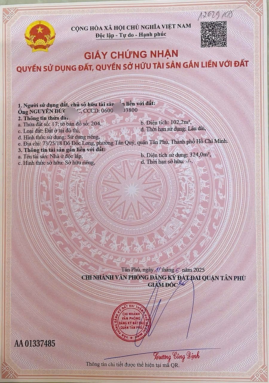 Bán nhà 73/25/18 Đô Đốc Long Phường Phú Thạnh - Hinh 6