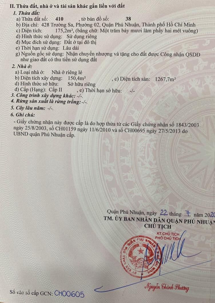 Bán nhà 428 Trường Sa Phường Cầu Kiệu - Hinh 7