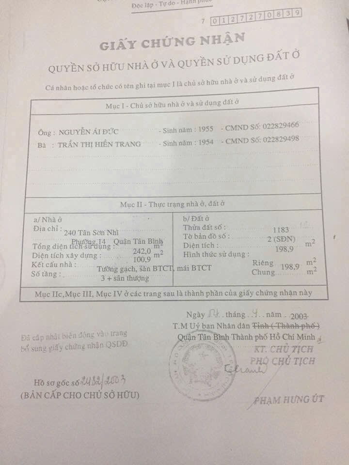 Bán nhà 334-336 Tân Sơn Nhì Phường Tân Sơn Nhì - Hinh 7