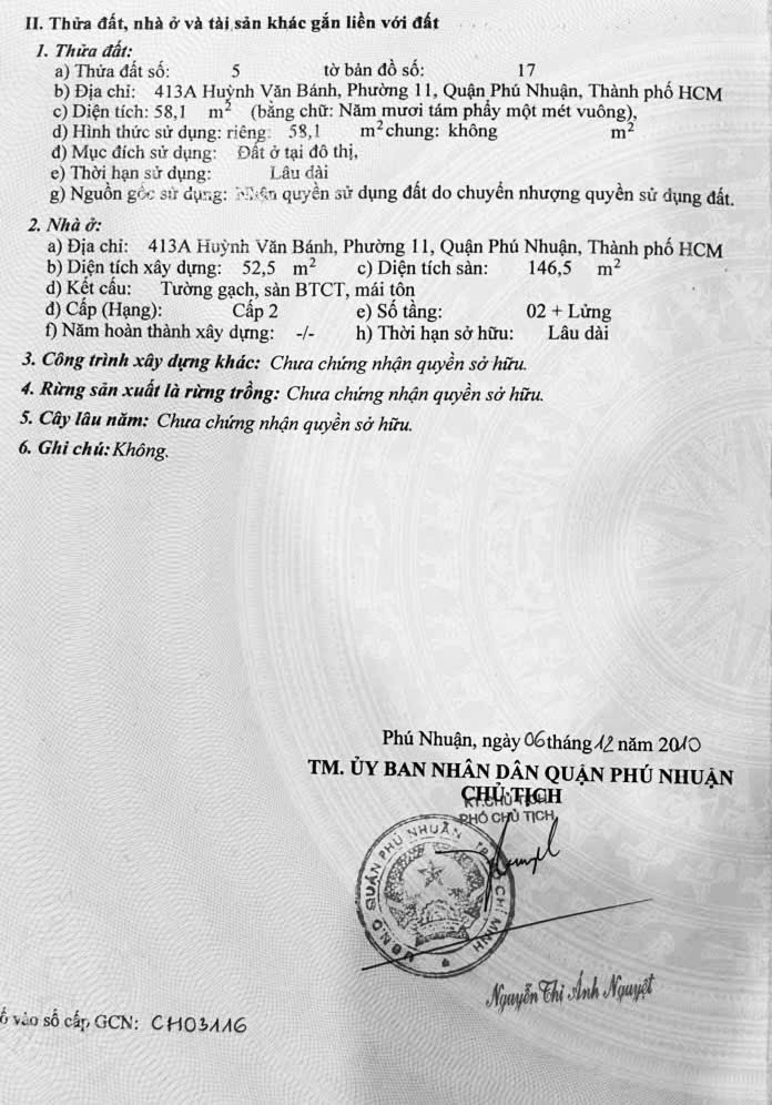 Bán nhà 413A Huỳnh Văn Bánh Phường Phú Nhuận - Hinh 6