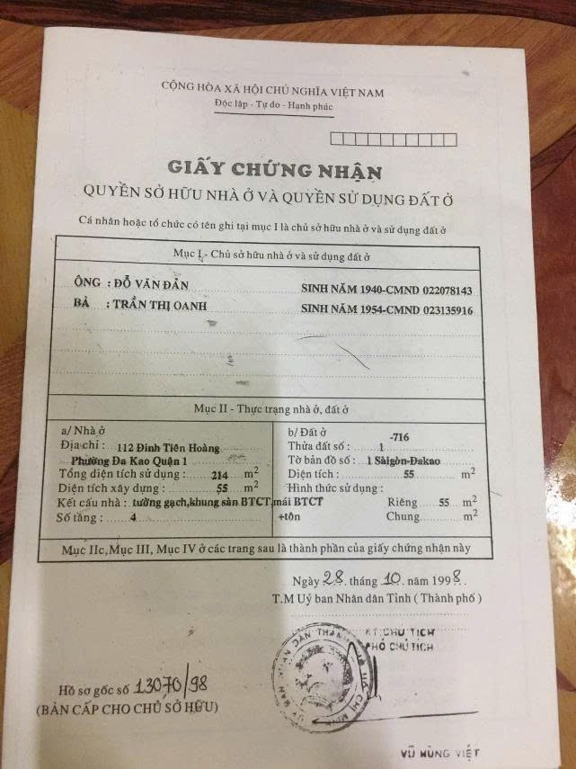 Bán nhà 112 Đinh Tiên Hoàng Phường Sài Gòn - Hinh 6