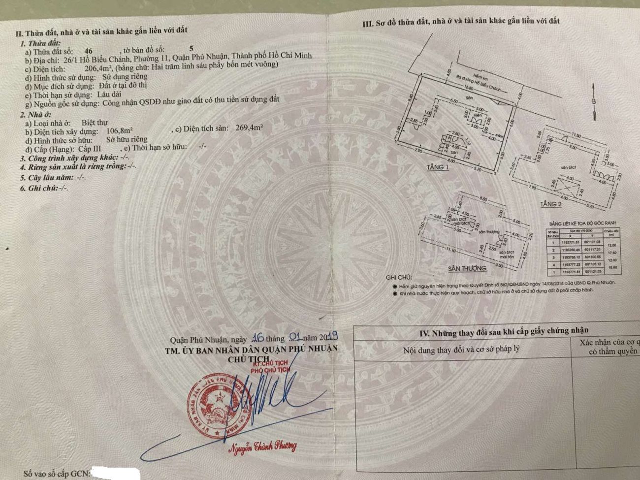 Bán nhà 26/1 Hồ Biểu Chánh Phường Phú Nhuận - Hinh 1
