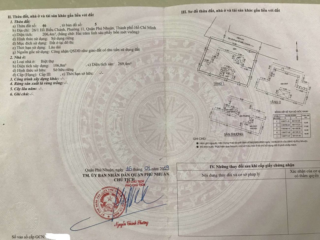 Bán nhà 26/1 Hồ Biểu Chánh Phường Phú Nhuận - Hinh 2
