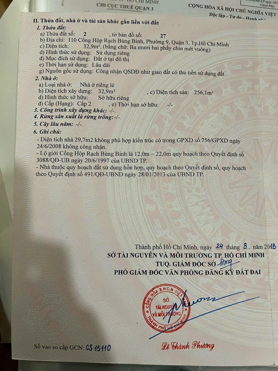 Bán nhà 110 Rạch Bùng Binh Phường Nhiêu Lộc - Hinh 8
