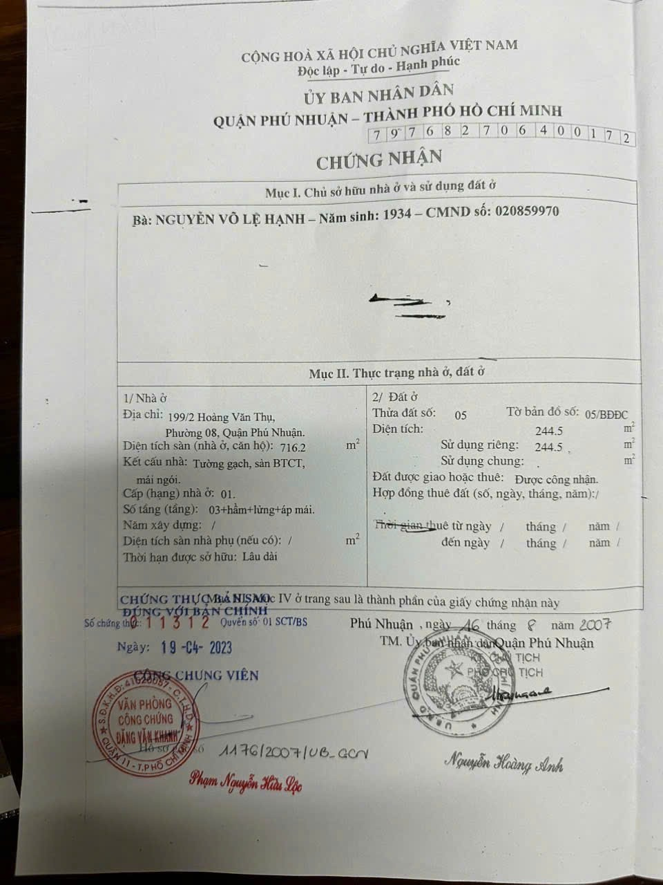 Bán nhà 199/2 Hoàng Văn Thụ Phường Phú Nhuận - Hinh 4