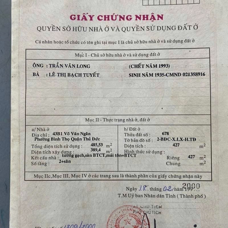 Bán nhà 232 Võ Văn Ngân Phường Thủ Đức - Hinh 2