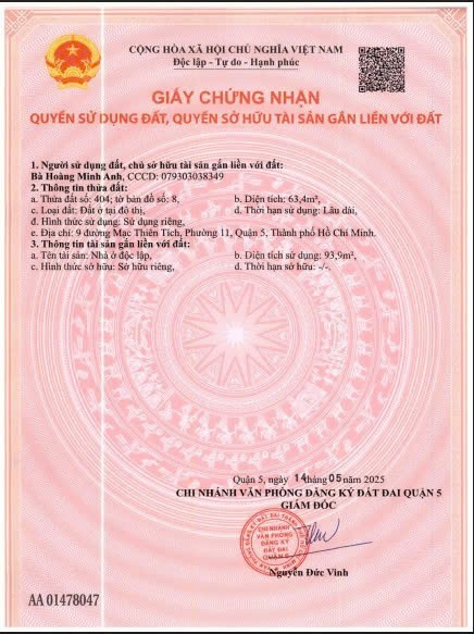 Bán nhà 9 Mạc Thiên Tích Phường Chợ Lớn - Hinh 3